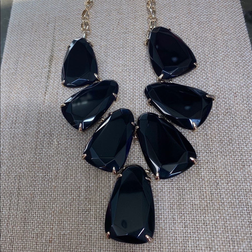 EUC Kendra Scott Gold and Black Harlow